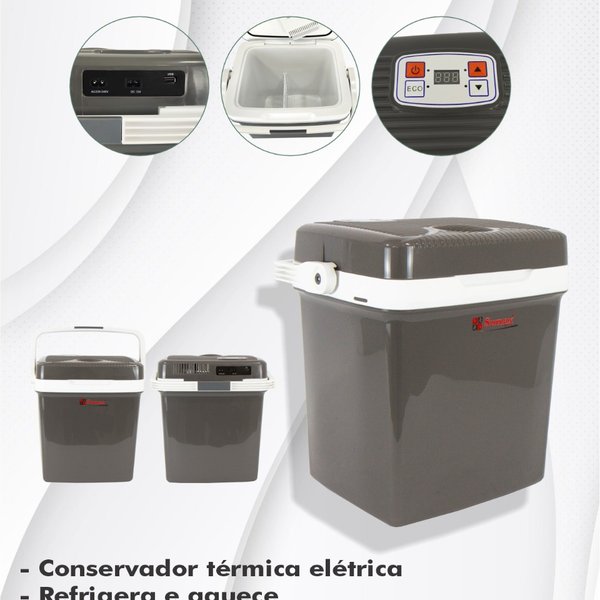 Geladeira Portátil 26 Litros Sumax - SHP-26L-G1