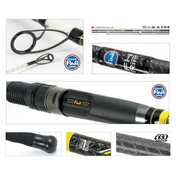 Vara Trabucco Cassiopea NXT Surf CX NANO Tubular - 4,50m Casting 250gr