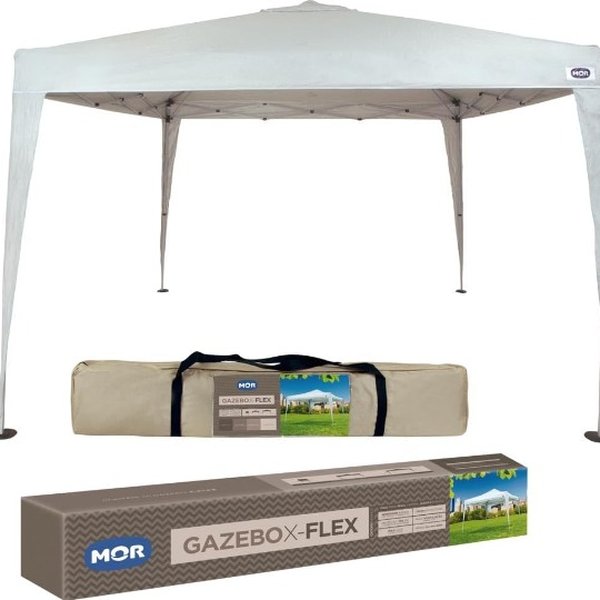 Tenda Gazebo Dobrável Mor Gazebo X-flex Oxford 3m X 3m X 2.5m - Branca