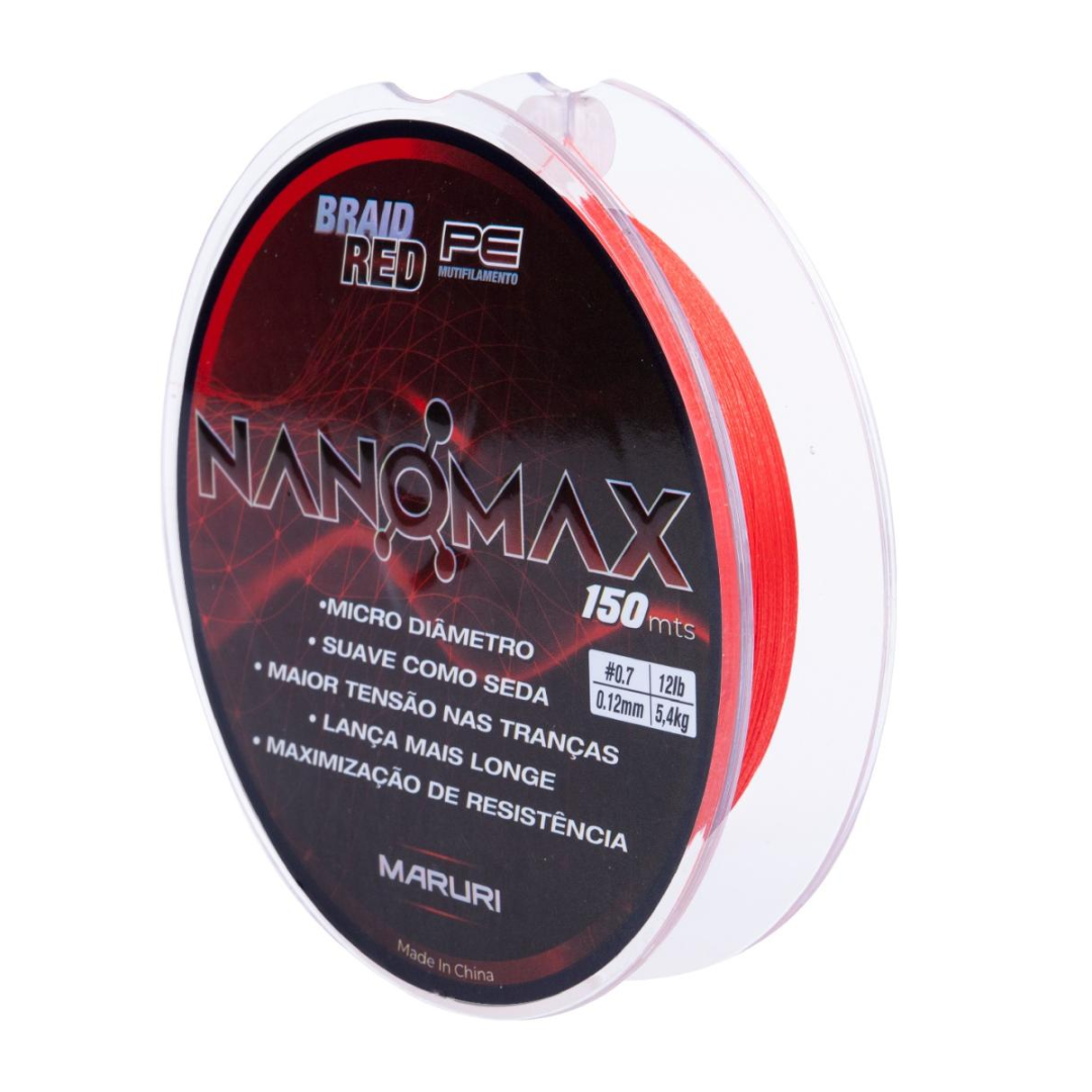 Subminimal NanoFoamerリチウム Linha Multifilamento Nanomax Braid Red Maruri - 150m