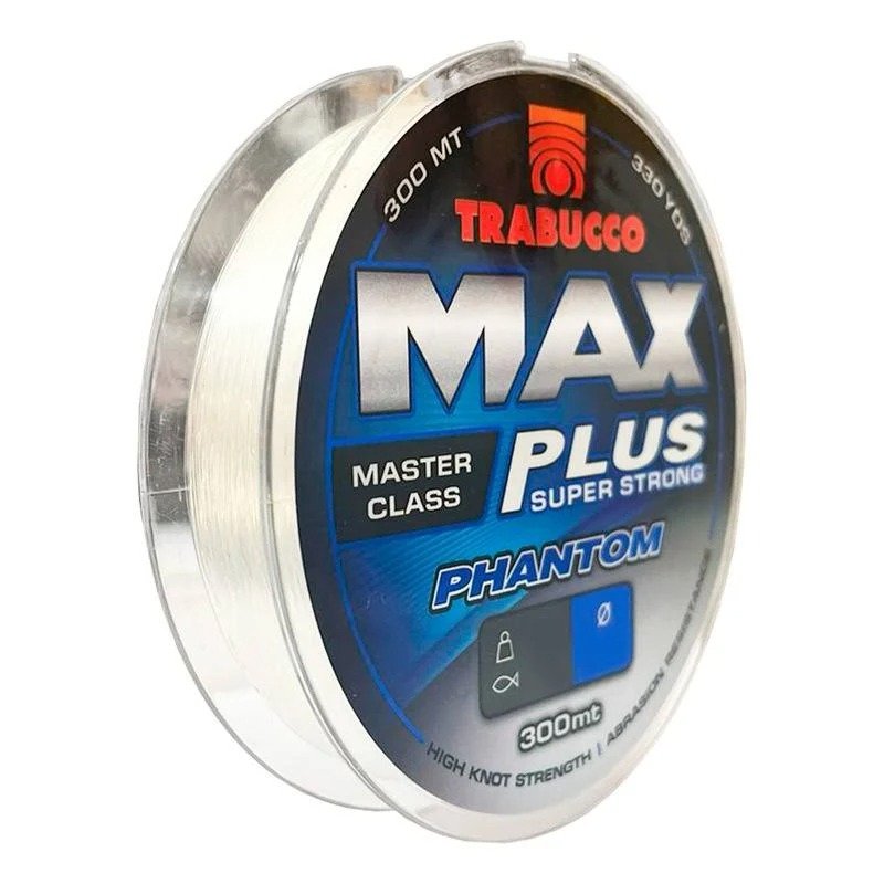 Linha De Pesca Monofilamento Trabucco Max Plus Phantom 300 Metros