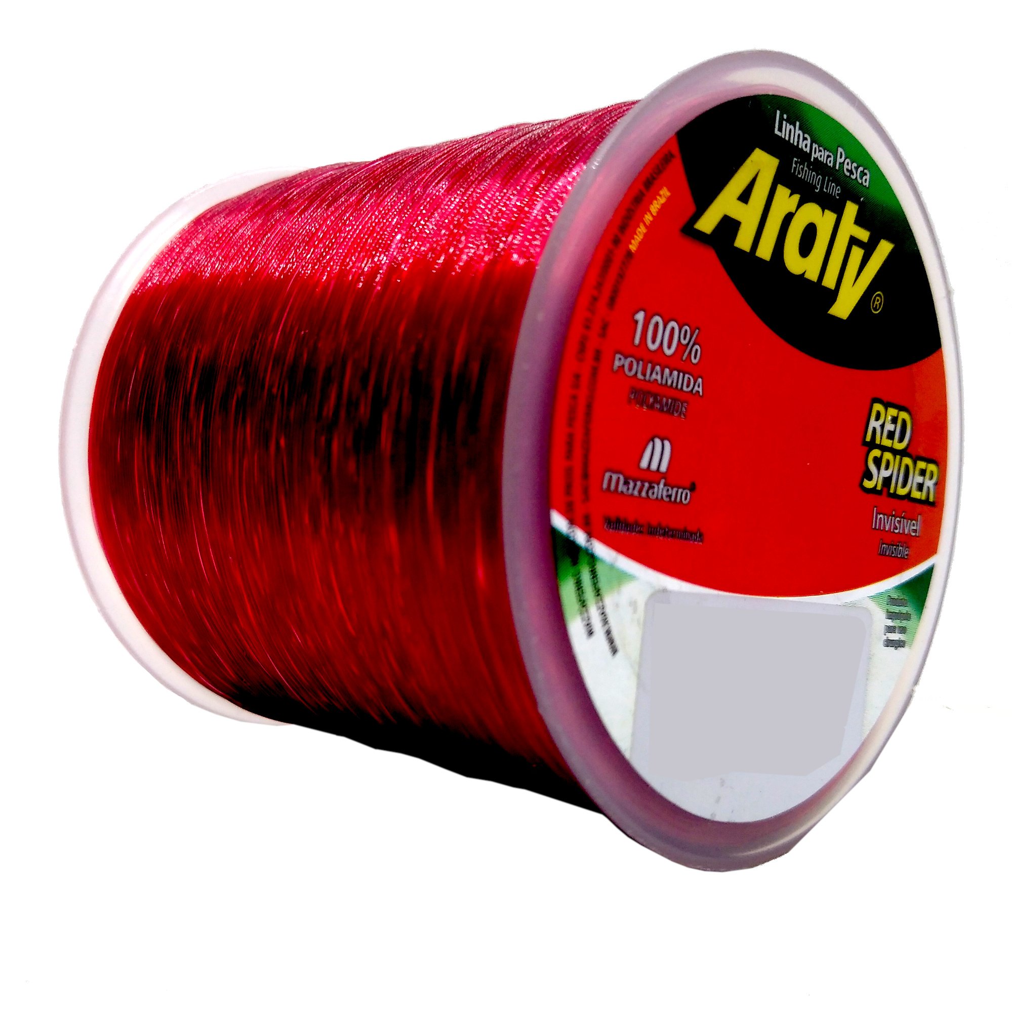 RED SPIDER #1.2.4.5.6.7.8.9.10セット Linha Monofilamento Araty Red Spider - 100g Vermelho