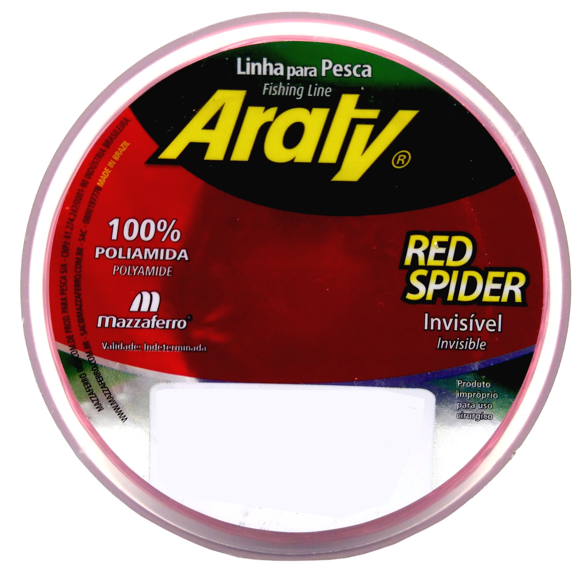 Linha Monofilamento Araty Red Spider - 100g Vermelho