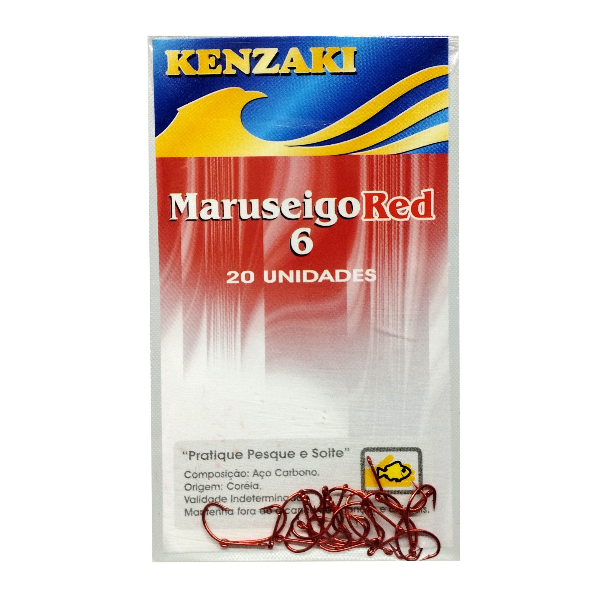 Anzol Kenzaki Maruseigo Red Empatado