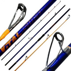ゔぃぶろす Vara Molinete Albatroz Vital Surf 4,20m Híbrida 250g | Azul