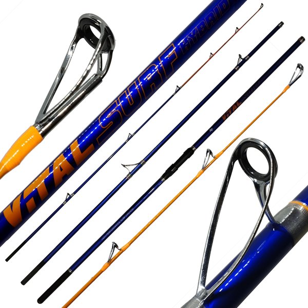 Vara Molinete Albatroz Vital Surf 4,20m Híbrida 250g | Azul