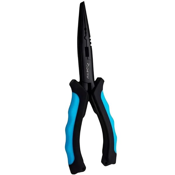Alicate Pesca Emborrachado Azul | DF0703 20cm - Deyu