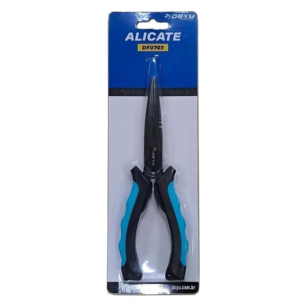 Alicate Pesca Emborrachado Azul | DF0703 20cm - Deyu