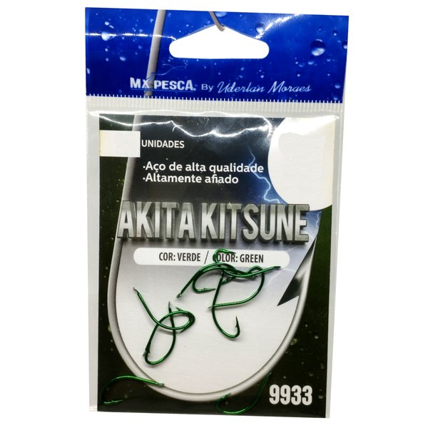Anzol Akita Kitsune Green - MX Pesca