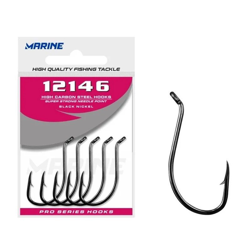 Anzol Marine Sports 12146 Black - 10pçs