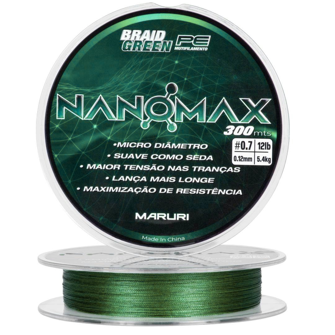 Linha Multifilamento Nanomax Braid Green Maruri - 300m