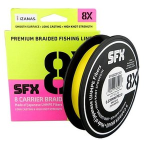 Tresse Sufix SFX X8 135m - Pêche En Eau Douce - Faible Mémoire