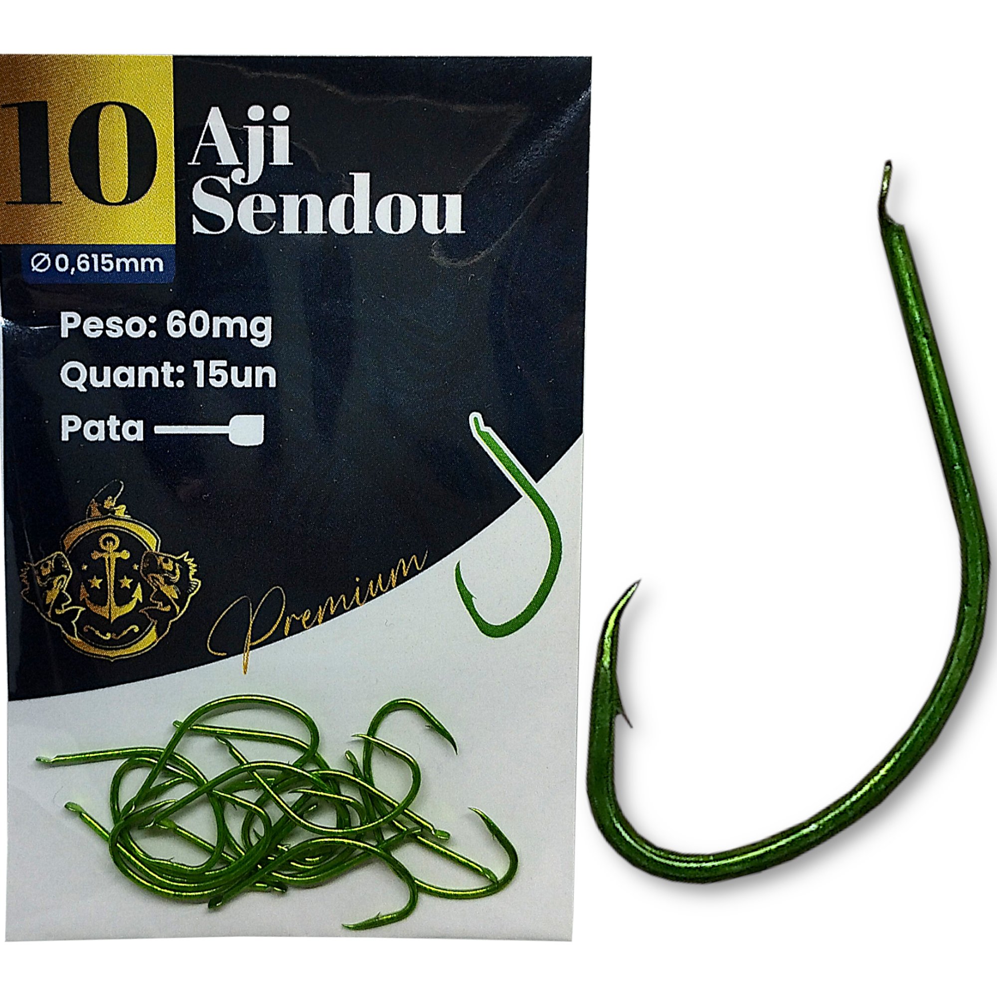 ANZU　① Anzol Aji Sendou Premium | Chumbada Oficial