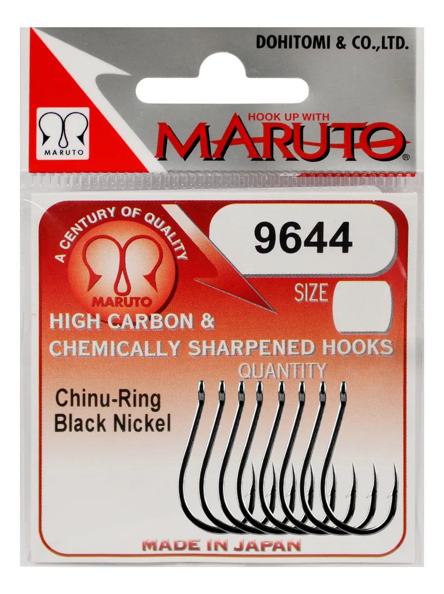 Anzol Em Aço Carbono Chinu-ring Black Nickel 9644 - Maruto