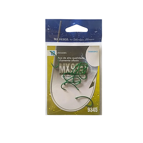 Anzol Curved Shank 9345 Sem Fisga - MX PESCA - VERDE