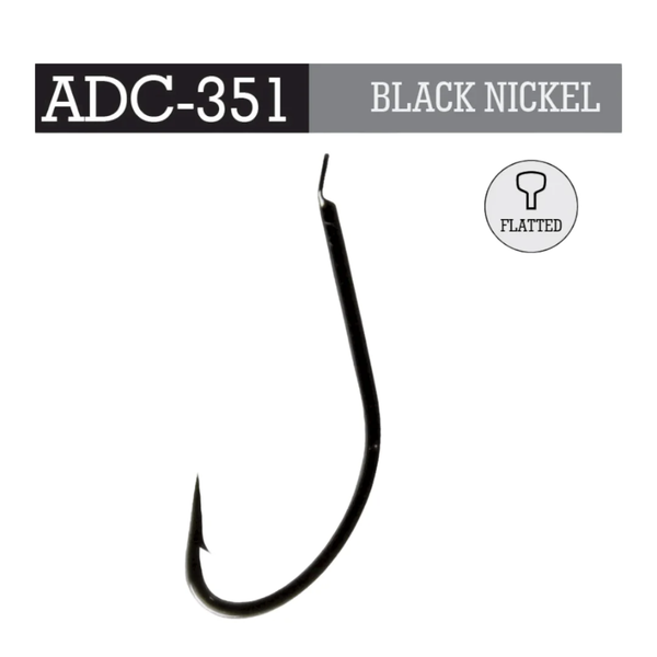 Anzol Black Nickel - ADC 351 Empatado em Nylon
