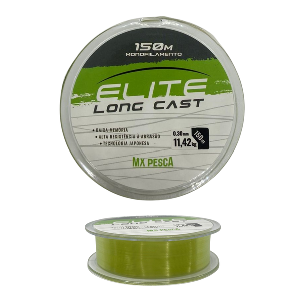 Linha MX Pesca - Elite Long Cast 150m - Verde Claro