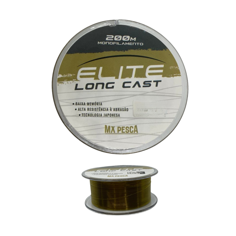 Linha MX Pesca - Elite Long Cast 200m - Dourada Linha MX Pesca - Elite Long Cast 200m - Dourada