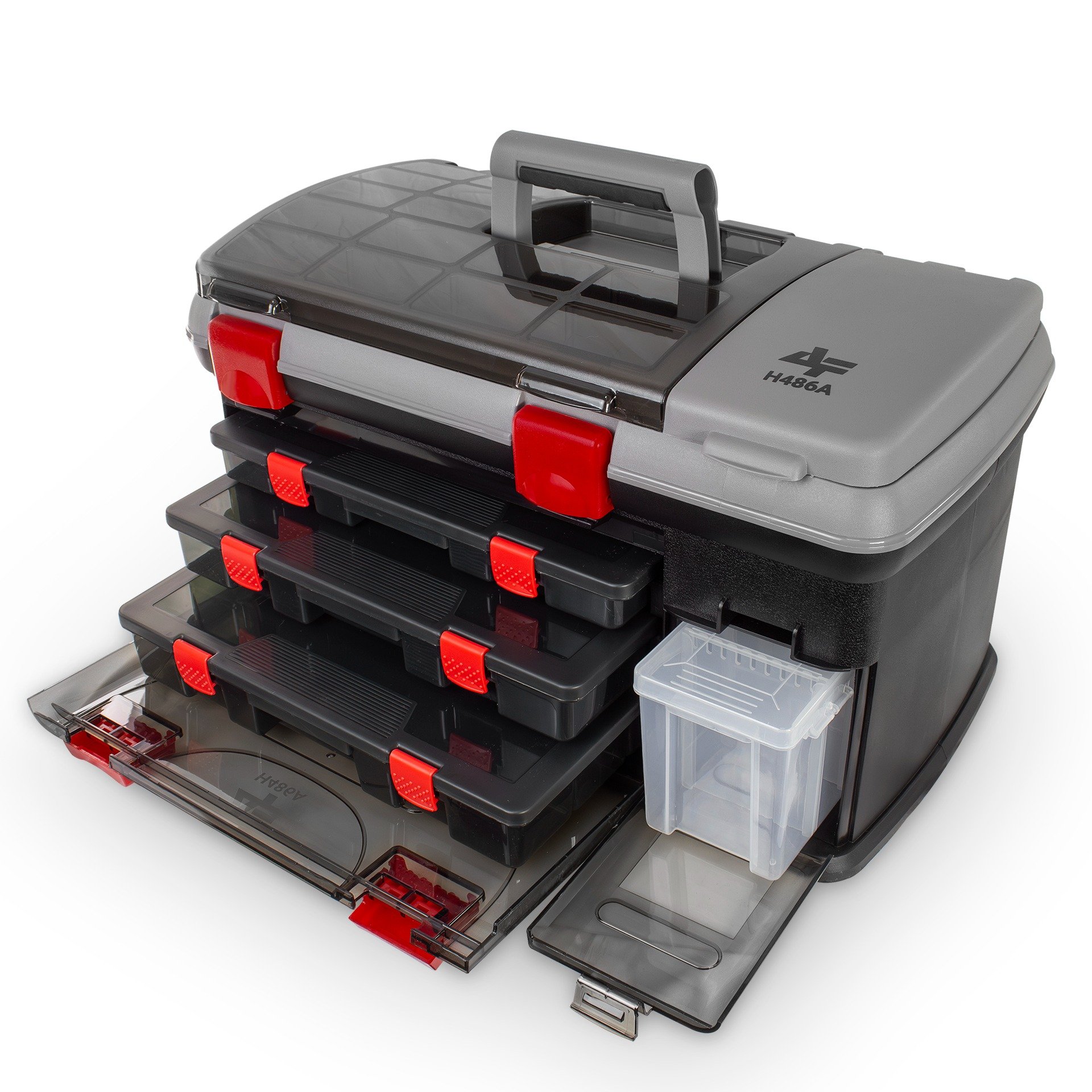 Caixa com 3 estojos e compartimento ajustáveis Pesca Brasil - PB