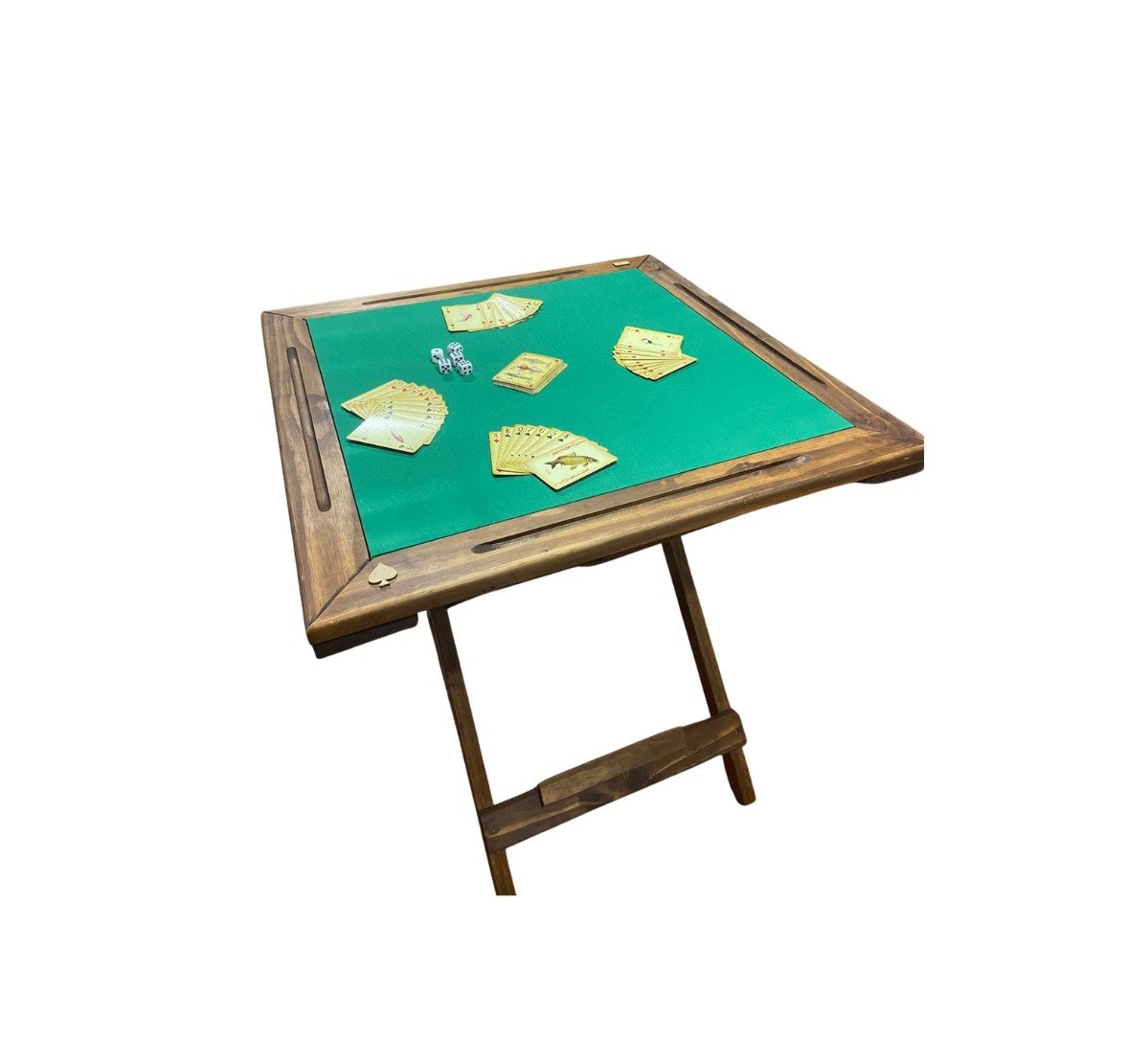 MESA DE JOGOS BARALHO E DOMINÓ - COM PORTA COPOS