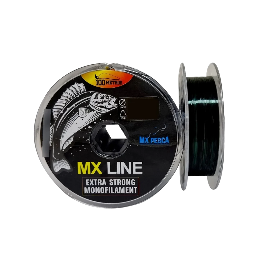 Linha Monofilamento Mx Line Preta - Mx Pesca